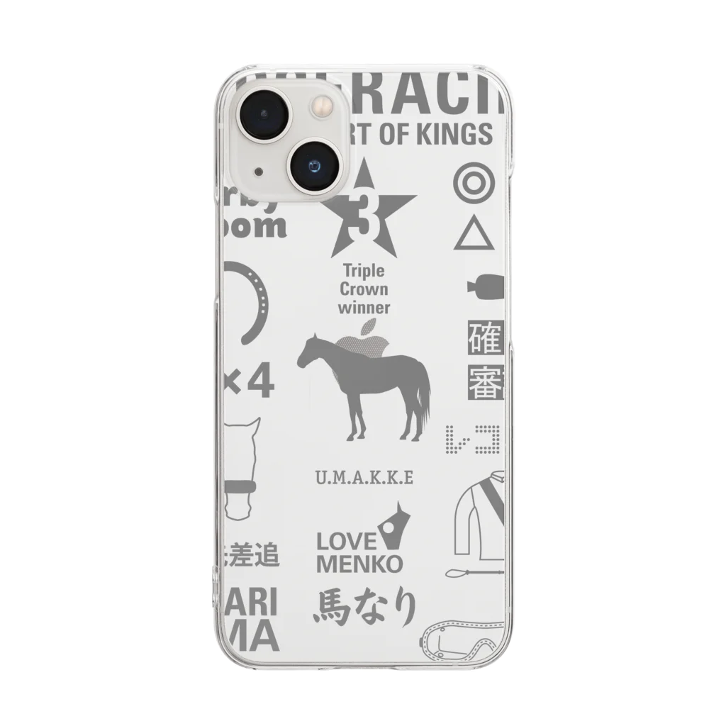 KAWAGOE GRAPHICSのHORSERACING GRAPHICS クリアスマホケース