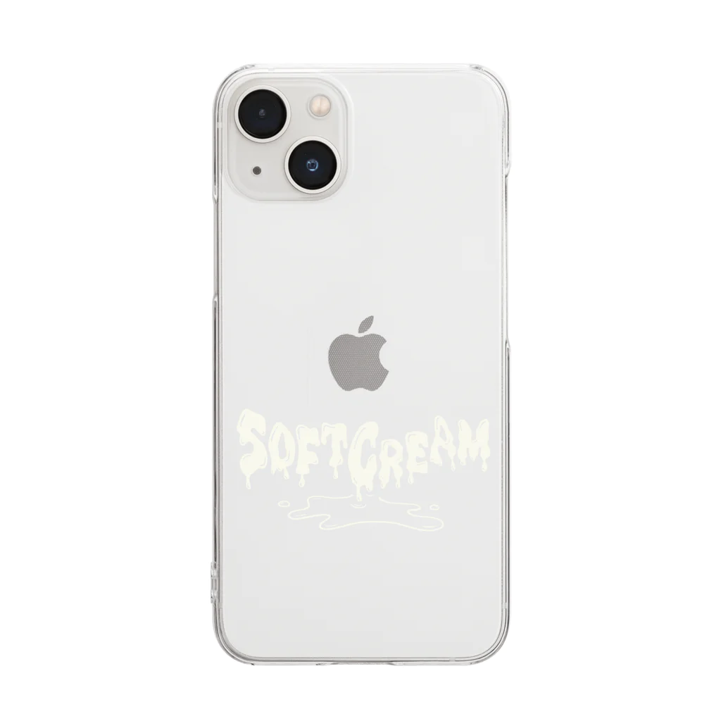 LONESOME TYPE ススのSOFT CREAM（VANILLA） Clear Smartphone Case