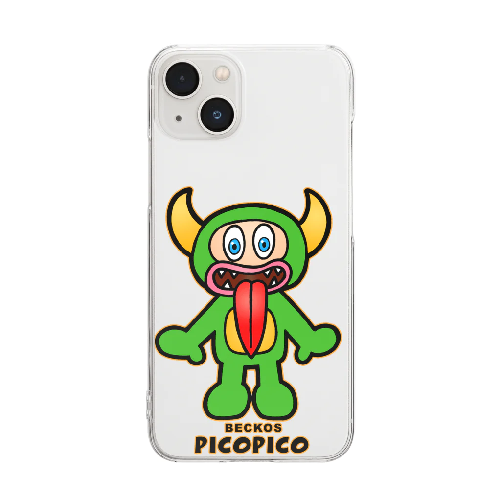 PICOPICOの諧獣ベッコス Clear Smartphone Case