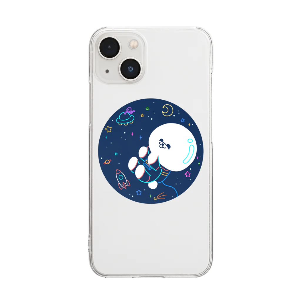 甘漏り屋の宇宙遊泳ビション Clear Smartphone Case