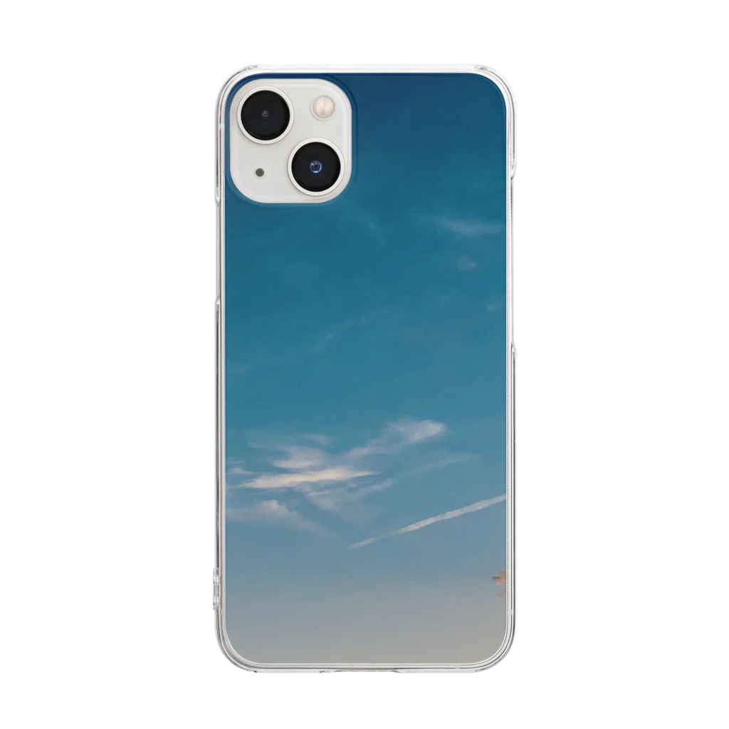 お風呂の夕焼け空1 Clear Smartphone Case