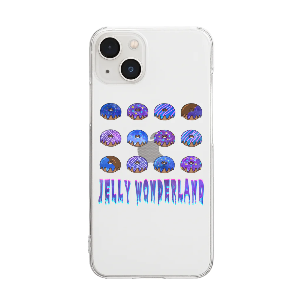 【公式】JELLY WONDERLAND【ショップ】のジェリードーナツ クリアスマホケース