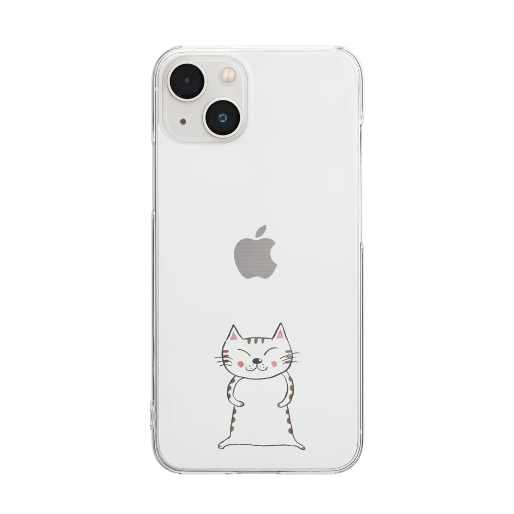 tokotosuzuの茶とら01 Clear Smartphone Case