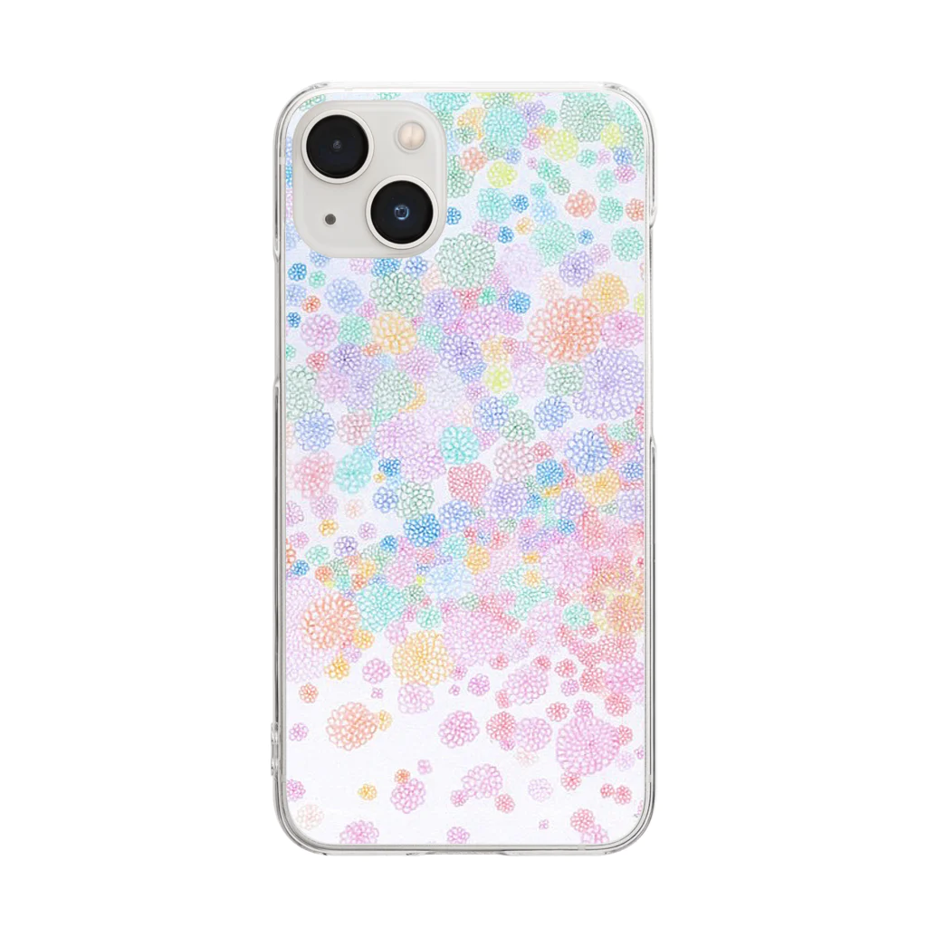 ゆっきゃーな👼のFlower arrangement love eyes Clear Smartphone Case