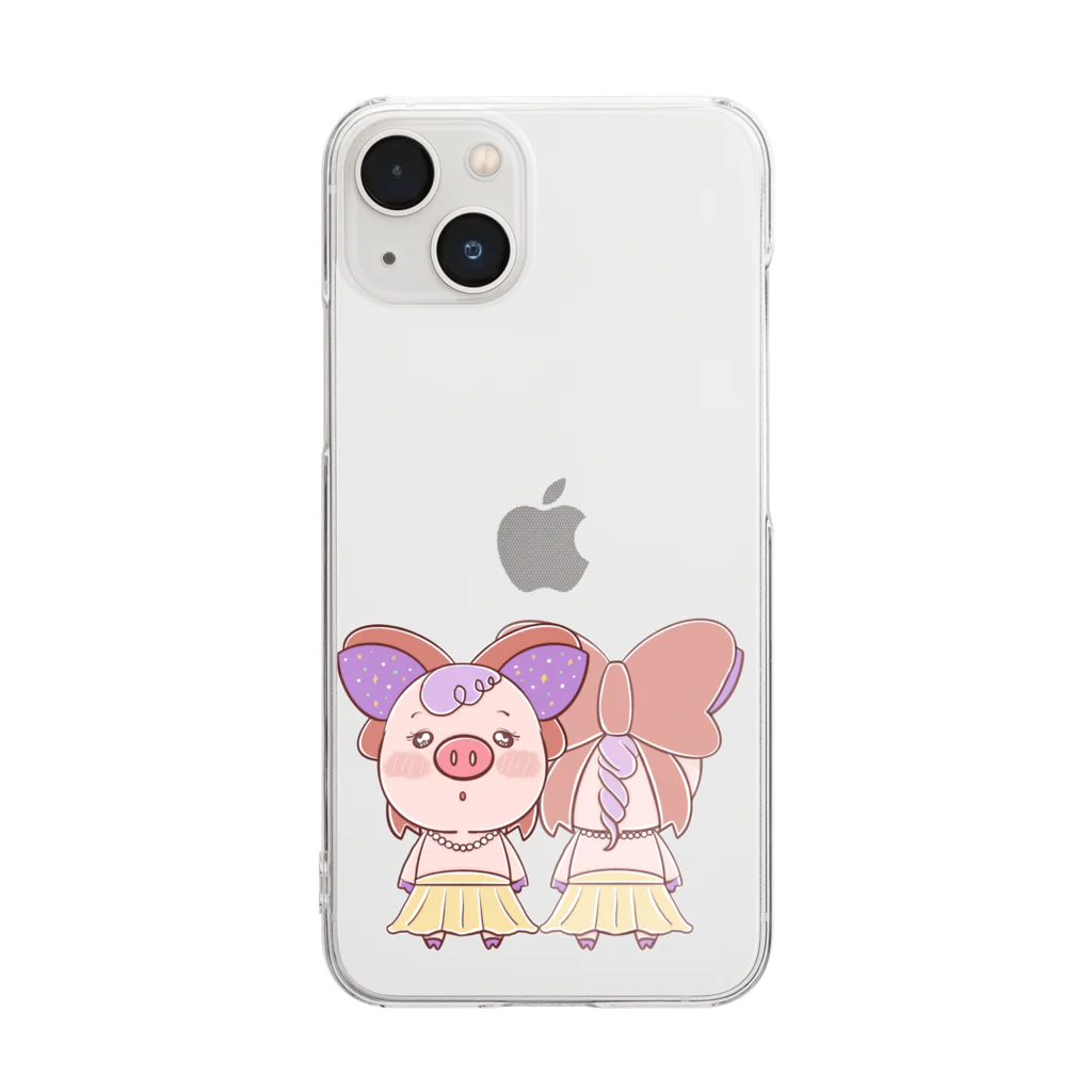 na-koのプぶちゃんスマホケース Clear Smartphone Case