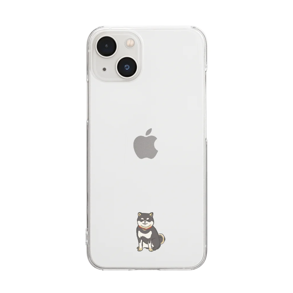 pandaticsの黒柴 Clear Smartphone Case