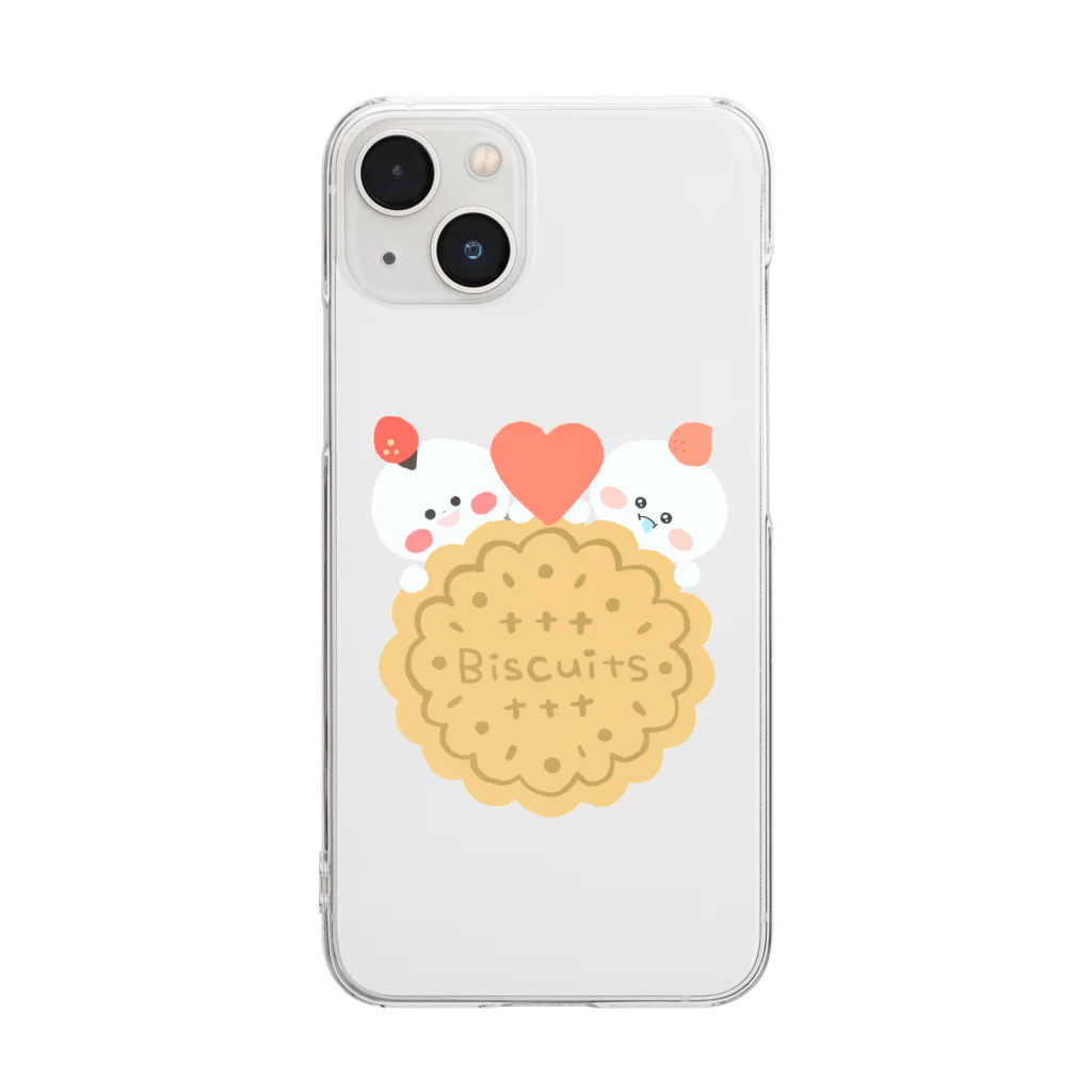 もちぐみとふうちゃんのおみせのビスケットともちぐみふうちゃん Clear Smartphone Case