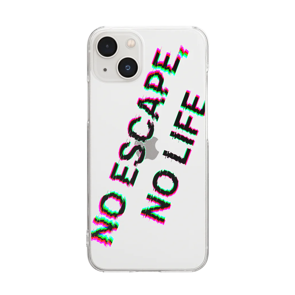 謎はないけど謎解き好きのお店のNO ESCAPE, NO LIFE Clear Smartphone Case