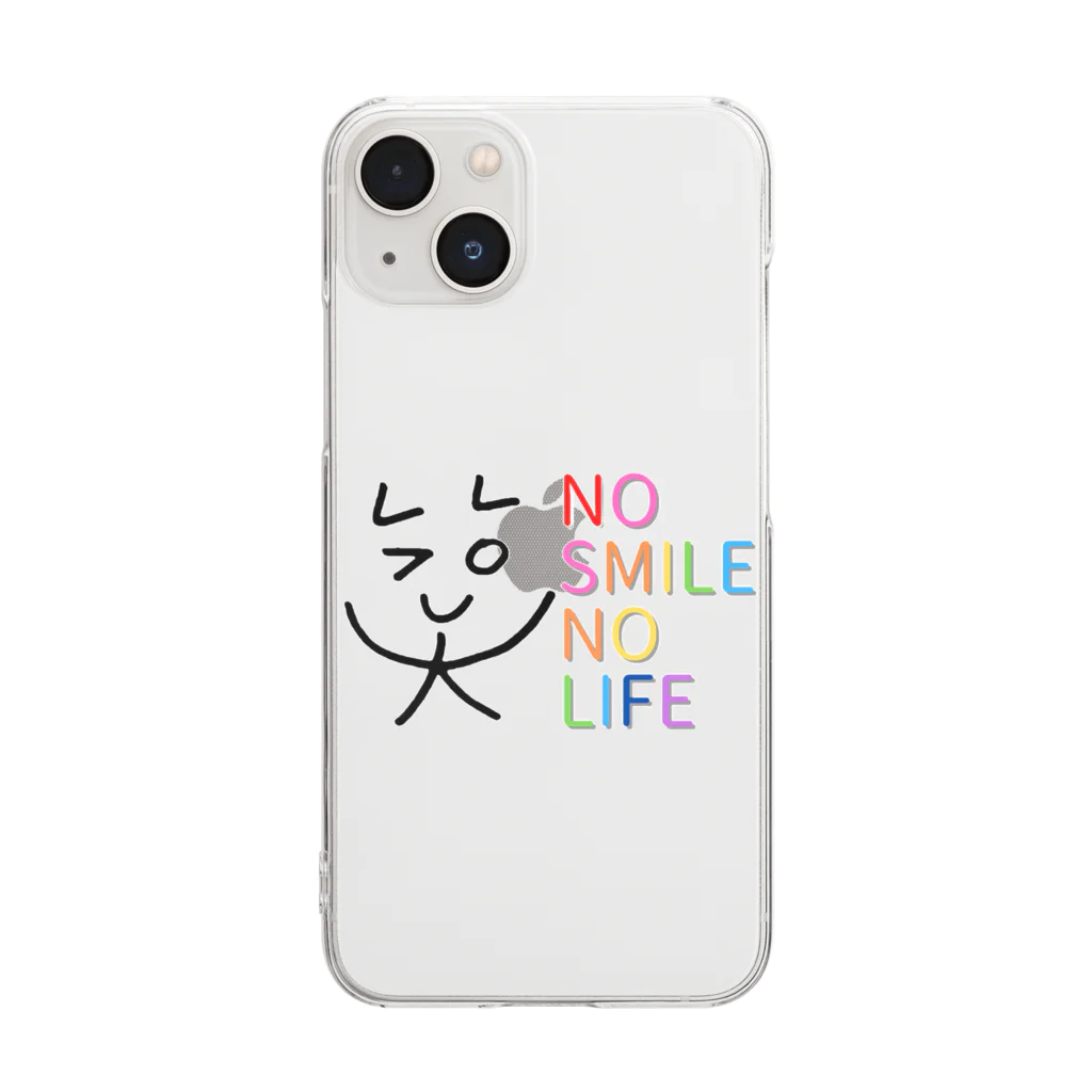 かおかおのNO SMILE NO LIFE Clear Smartphone Case