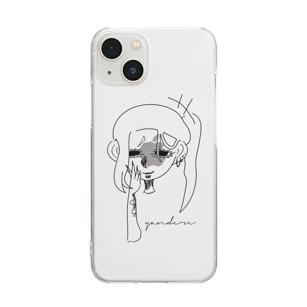 🈂️のyandere Clear Smartphone Case