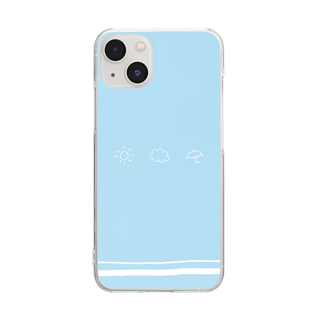 BLENDERのてんき Clear Smartphone Case