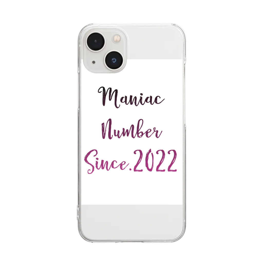 Maniac Number のManiac Number standardロゴ Clear Smartphone Case