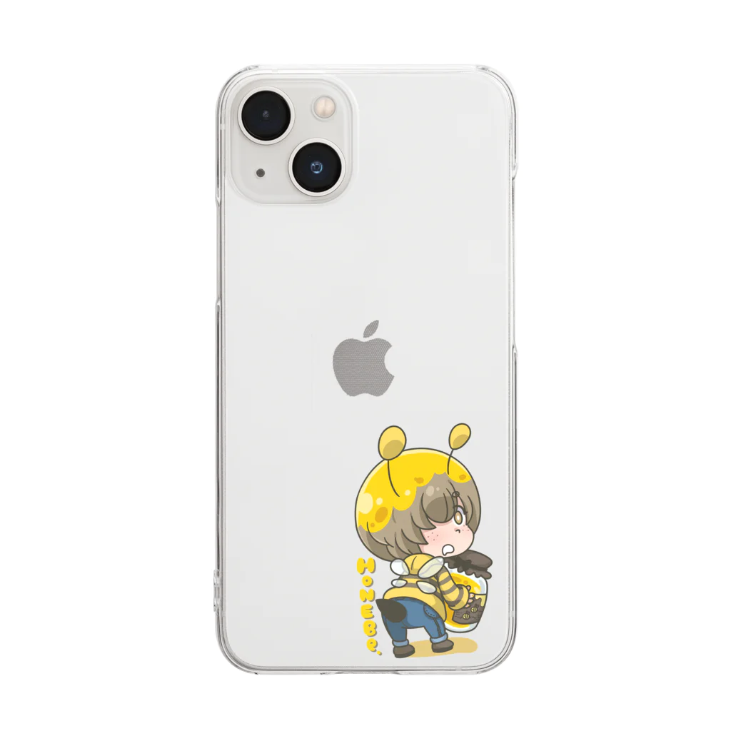 tachikawaのはちのこ Clear Smartphone Case