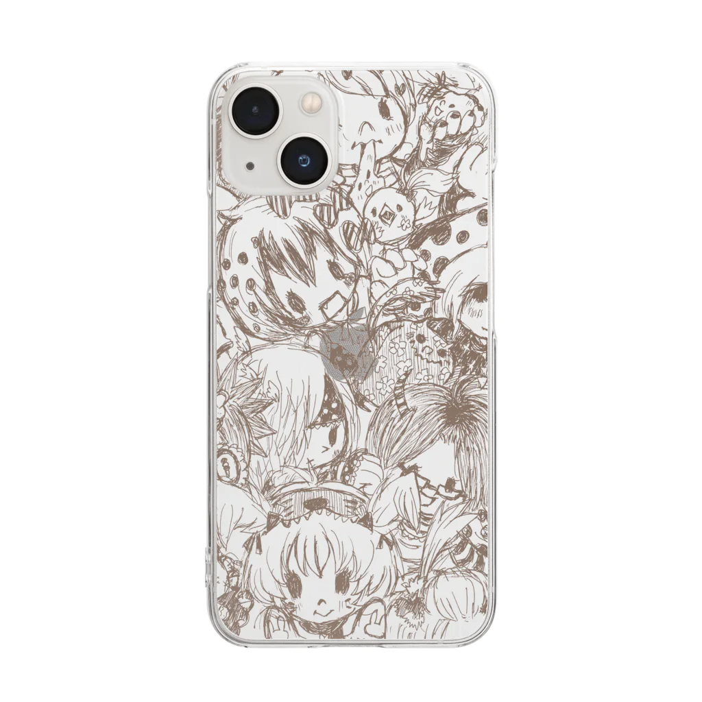 tachikawaの集合 Clear Smartphone Case