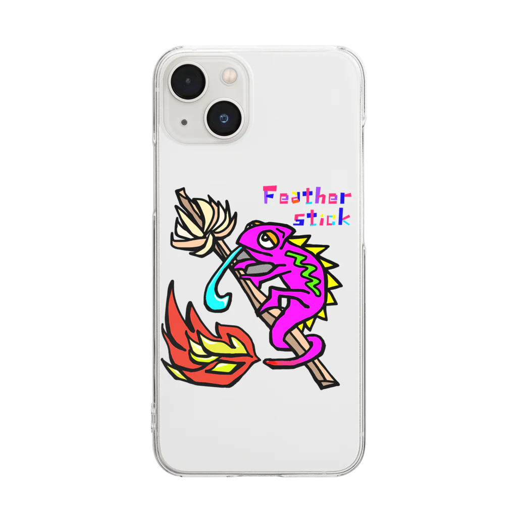 Feather stick-フェザースティック-のフェザースティック【Feather stick】 Clear Smartphone Case