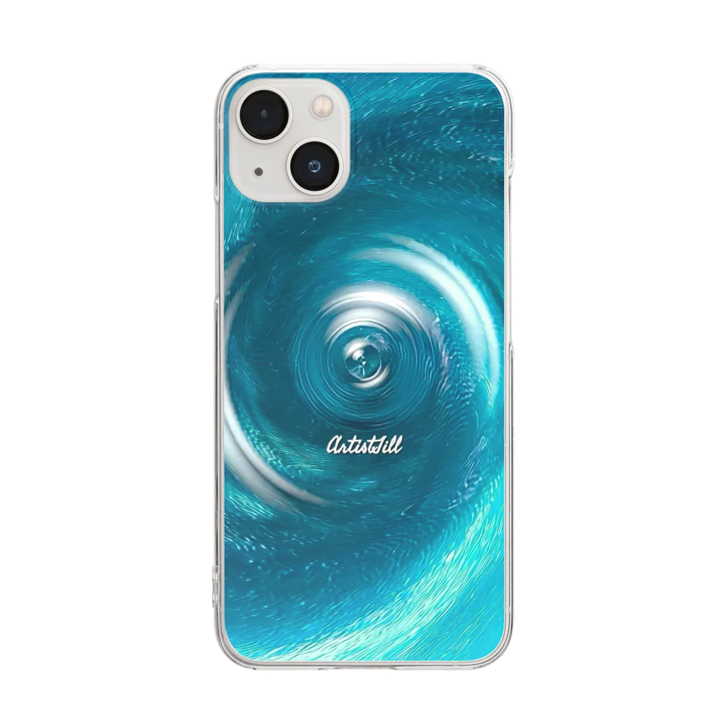 【ホラー専門店】ジルショップの宇宙キャンディー/エメラルドグリーン Clear Smartphone Case