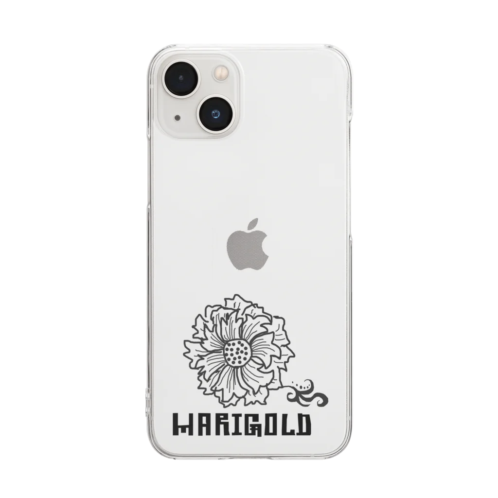 MARIGOLDのMARIGO白 Clear Smartphone Case