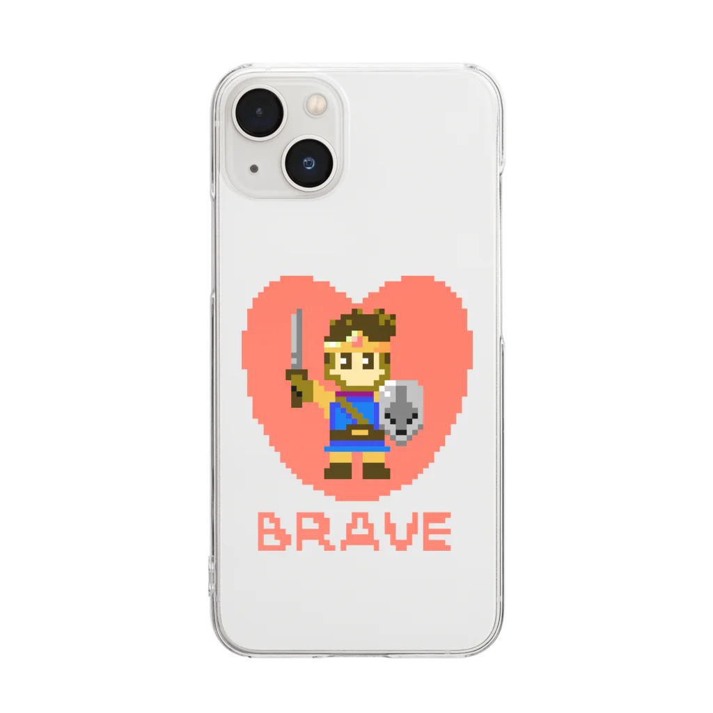 スロータイプ書店 Slowtype BooksのBRAVE ブレイブ 勇者 カラー版 261 Clear Smartphone Case