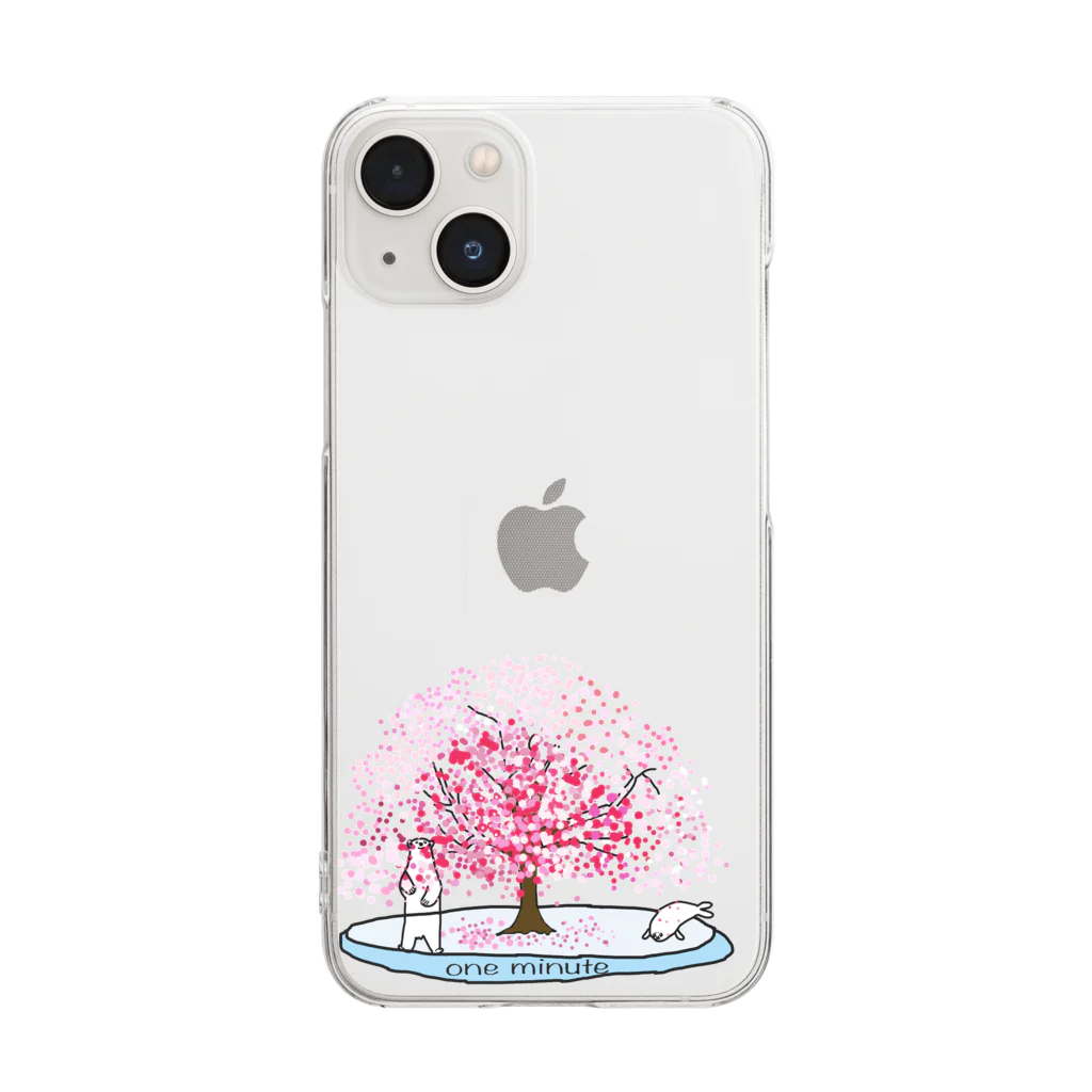 one minute shopの北極の桜 Clear Smartphone Case