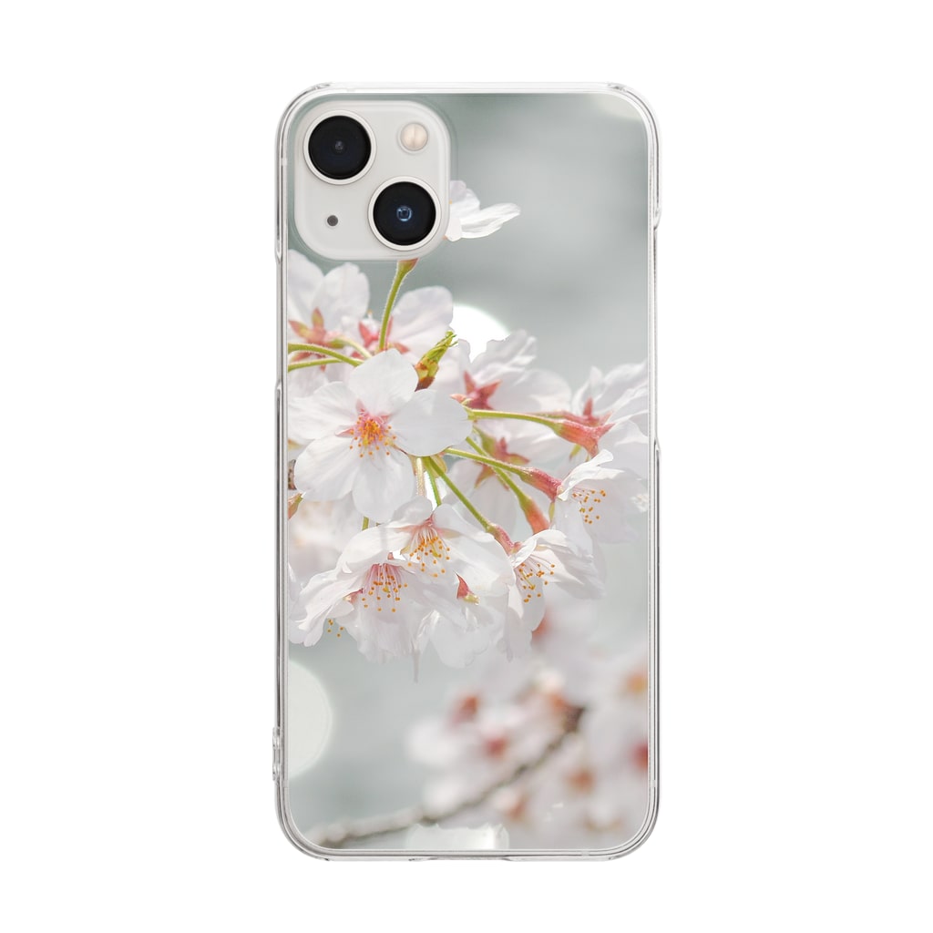 “すずめのおみせ” SUZURI店の春の風、春の光。 Clear Smartphone Case