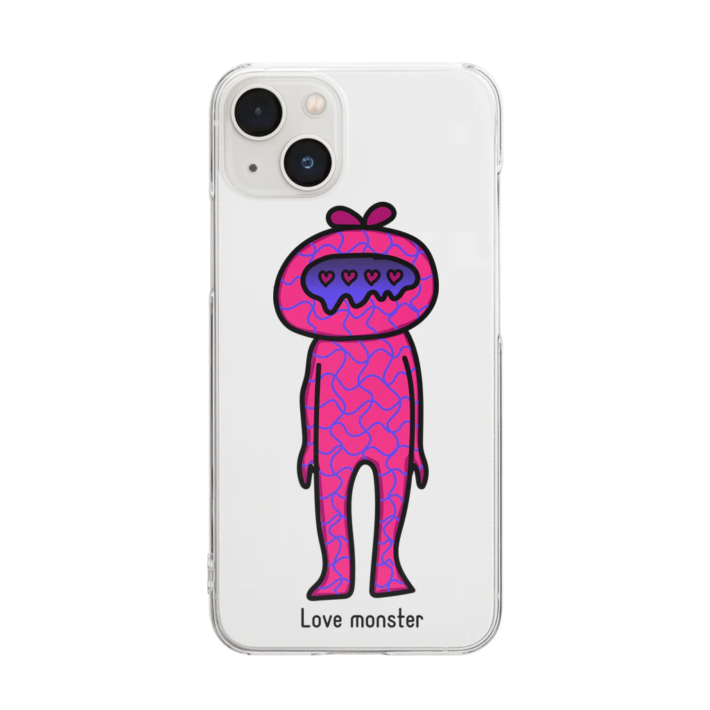 こじちゃん、あめちゃん。のLove monster Clear Smartphone Case