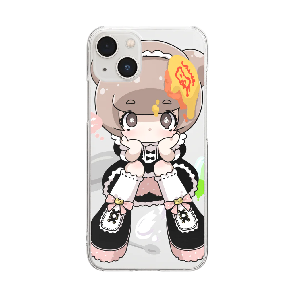 tachikawaのめいど Clear Smartphone Case