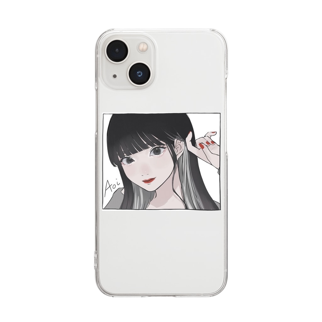 Aoi あおいあめコラボ Aoi Blue Moon 21aoi のクリアスマホケース Iphoneケース 通販 Suzuri スズリ