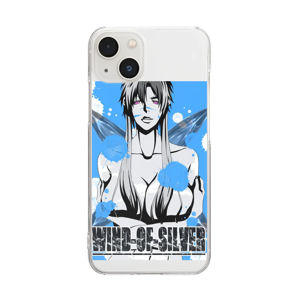 WIND-OF-SILVERの変化の術(女体化) Clear Smartphone Case