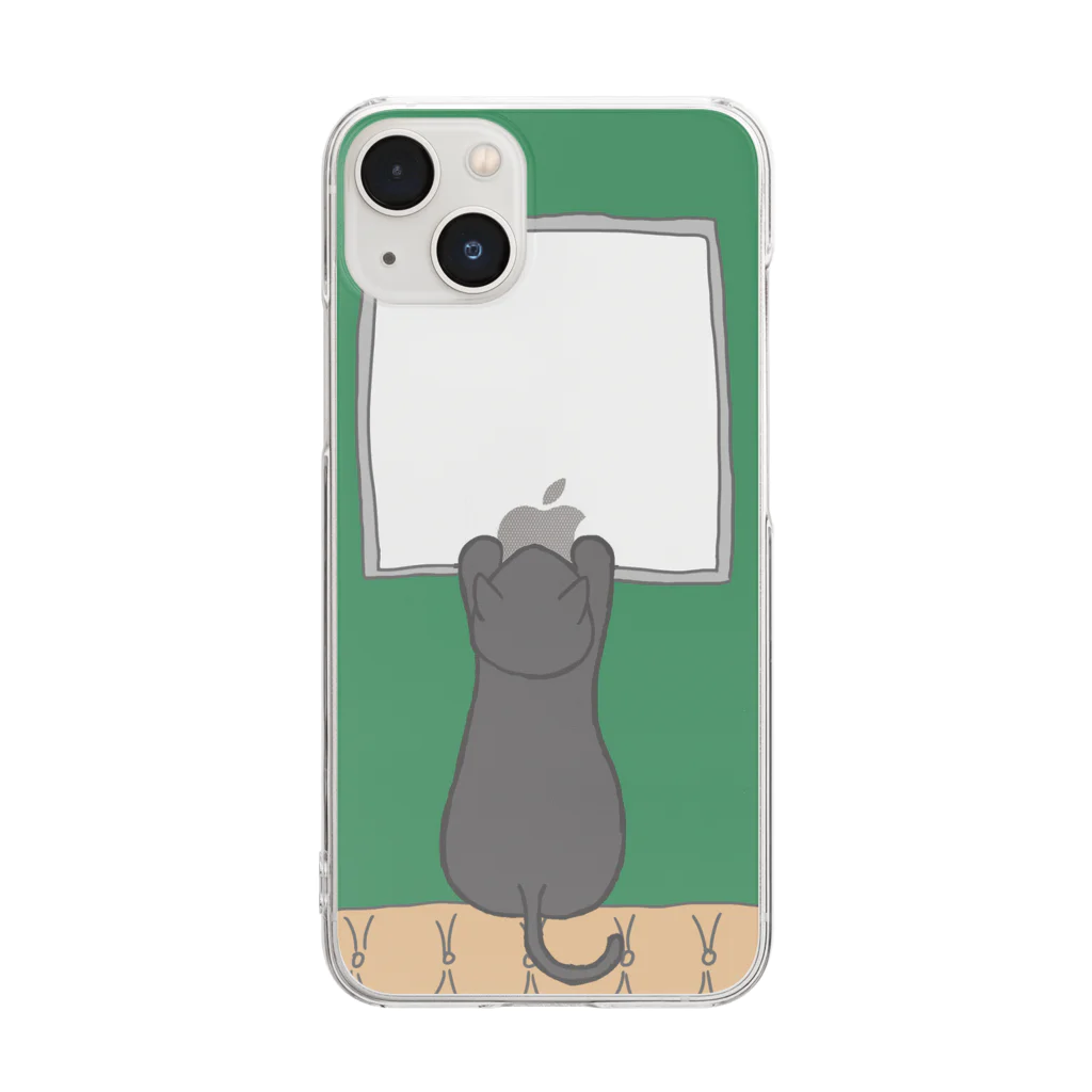 a-stilbe (アスチルベ)の窓辺の猫 Clear Smartphone Case