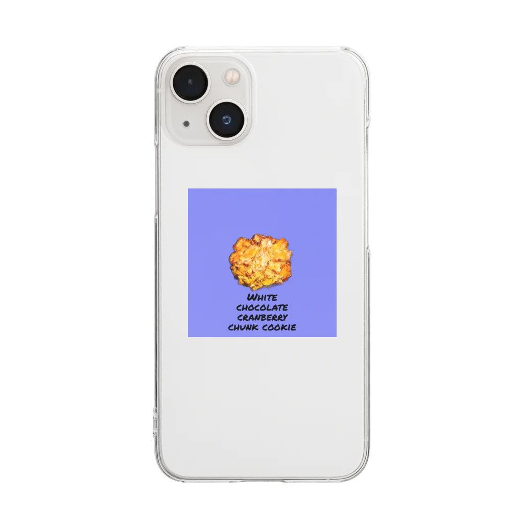 mokamashuのパープルカラークッキー Clear Smartphone Case