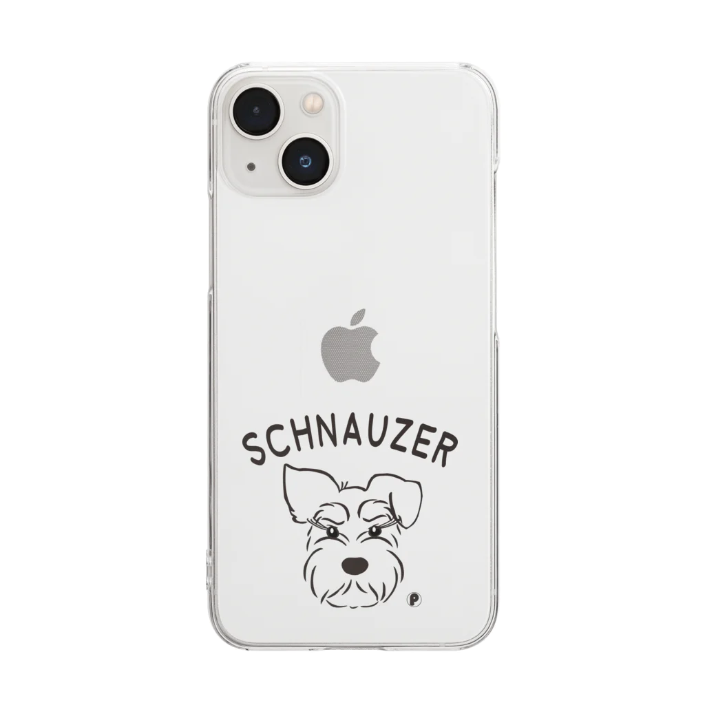 SCHNAUZER-POODLEのシュナウザー Clear Smartphone Case