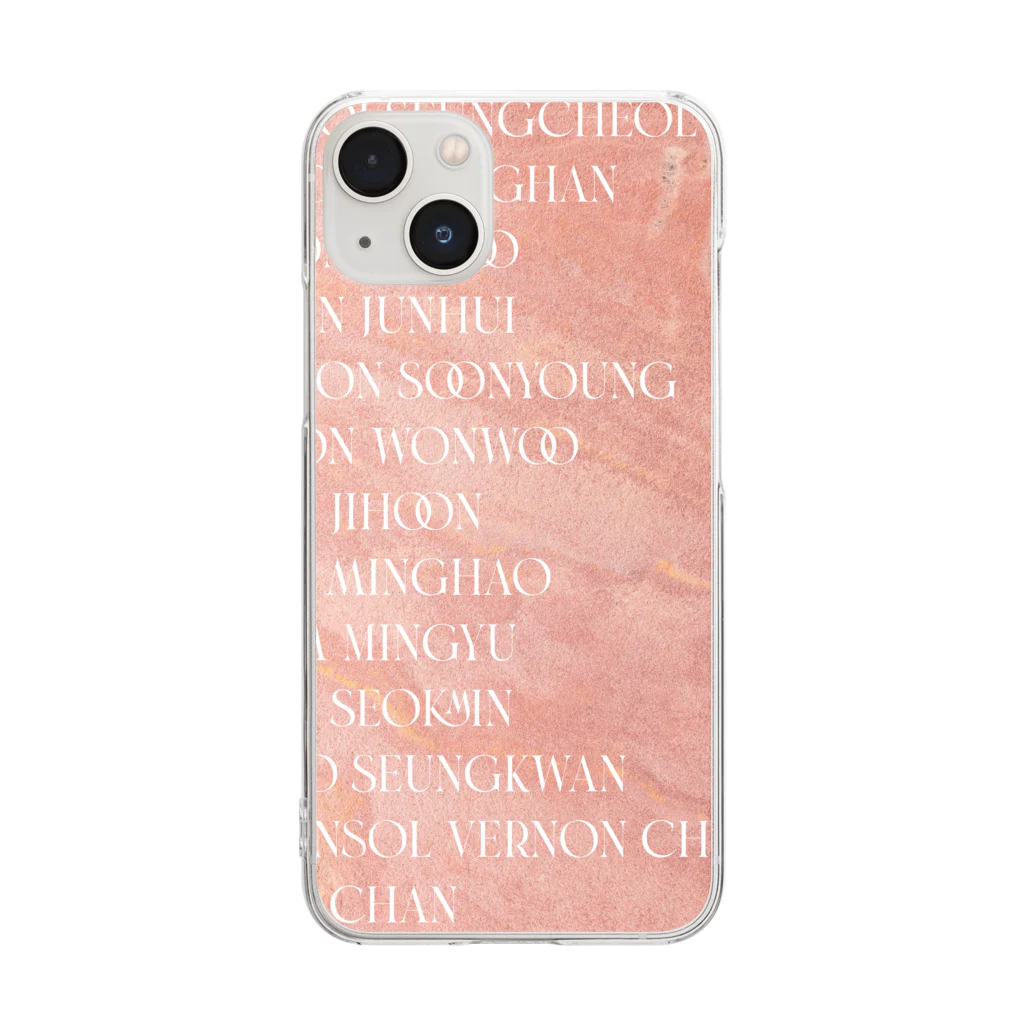 MONETのSAY THE NAME (SEVENTEEN) Clear Smartphone Case