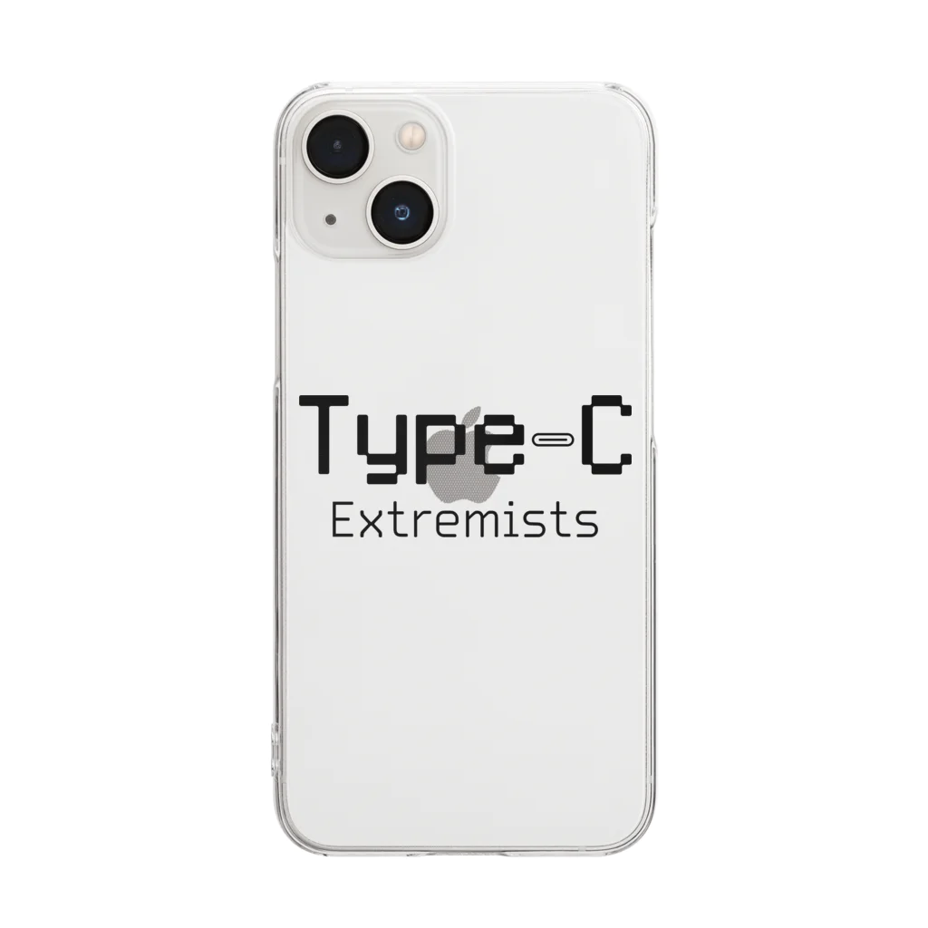 HANAE M / 八胞のType-C 過激派(黒) Clear Smartphone Case