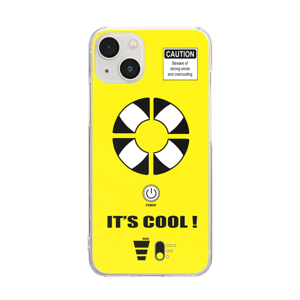 Nhat markのHandy fan (YE) Clear Smartphone Case