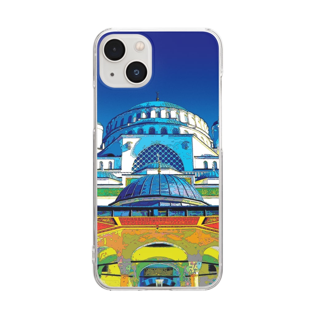GALLERY misutawoのトルコ イスタンブールのスルタンアフメト・モスク Clear Smartphone Case