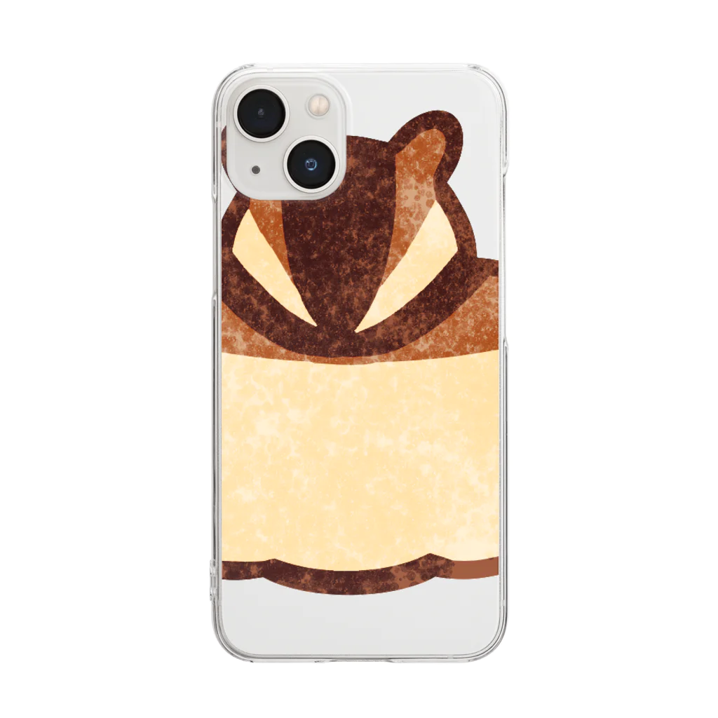 おっちゃんこのお店のゴワゴワなシマリスちゃん Clear Smartphone Case