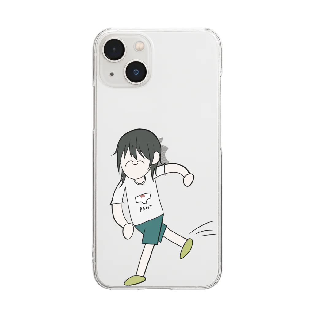 木の実の走る三太郎くん Clear Smartphone Case