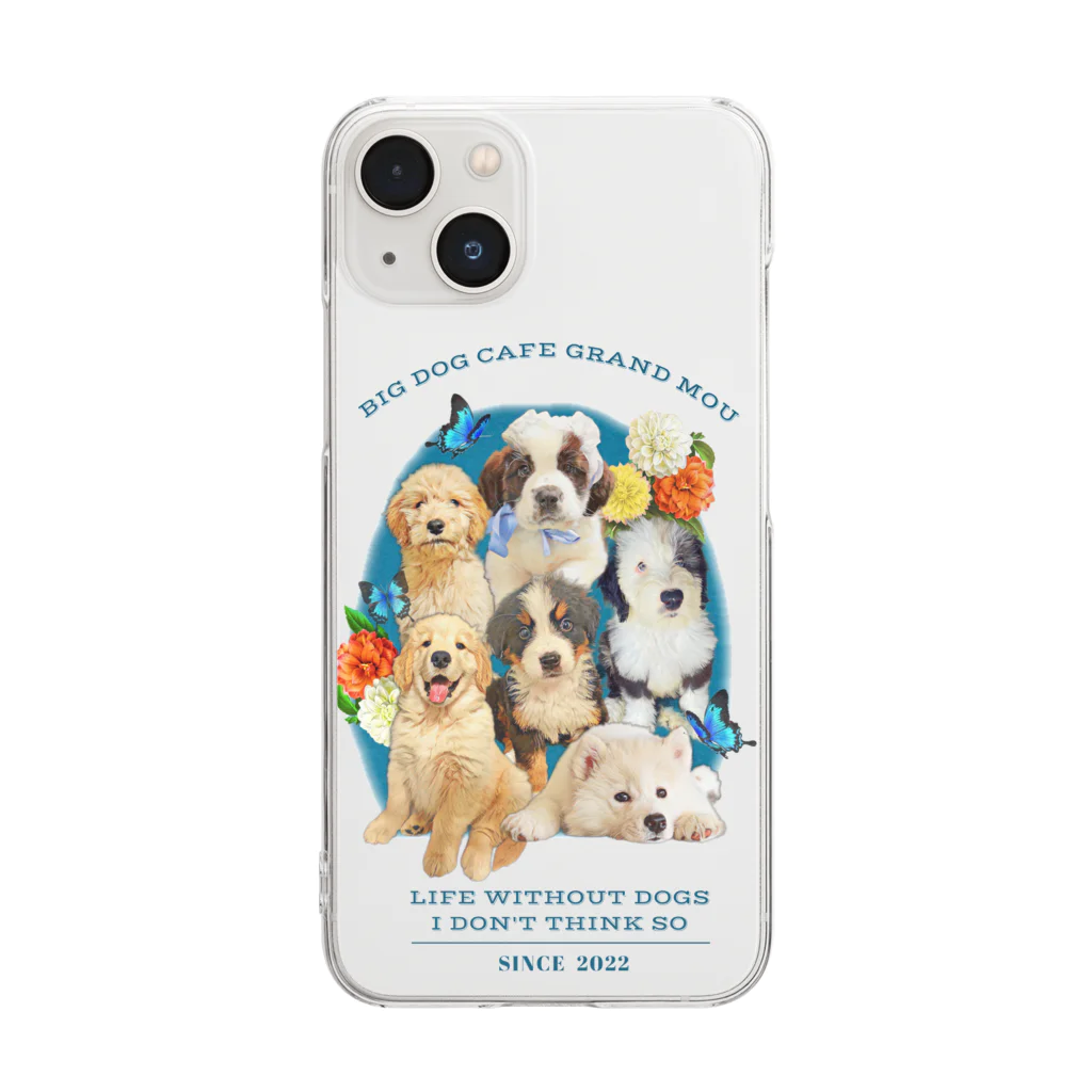 GRAND MOU《ぐらんむー》の大型犬カフェGRAND MOU《ぐらんむー》2022 Clear Smartphone Case