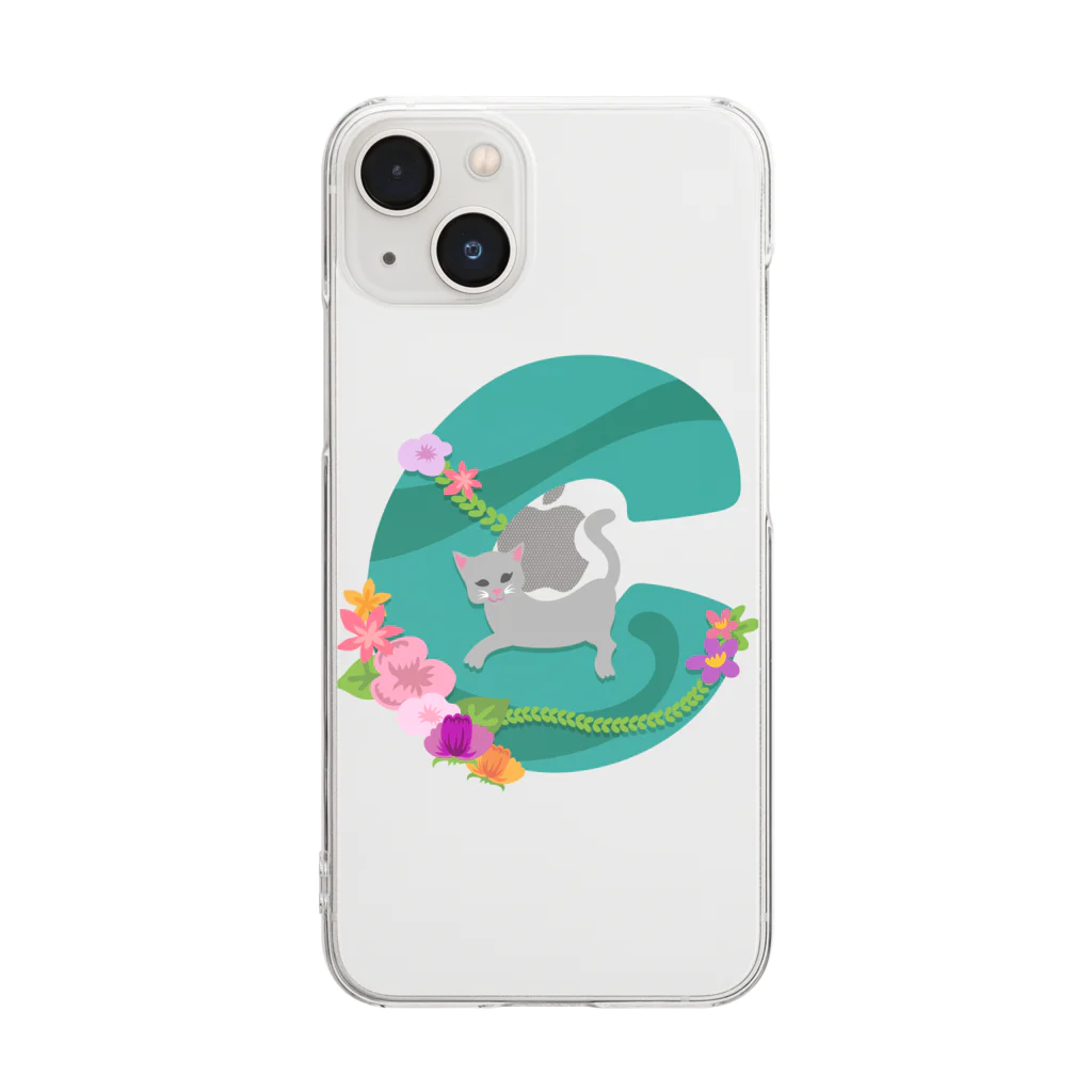 シラギク堂本舗のCはCatのC Clear Smartphone Case