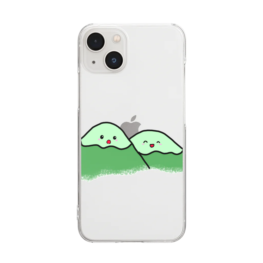 おにーちゃんショップのやまびこお山ちゃん Clear Smartphone Case