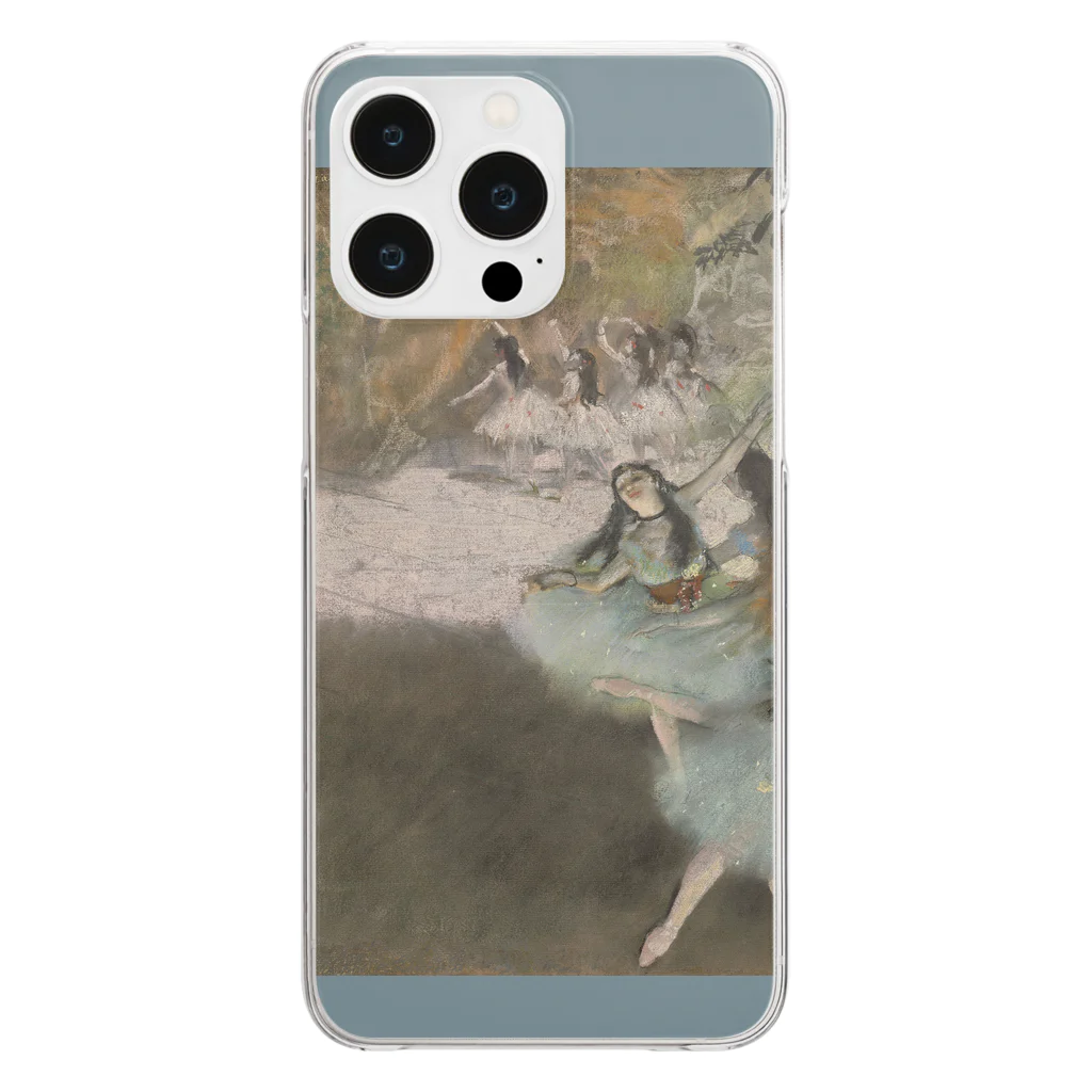 SONOTENI-ARTの007-008　エドガー・ドガ　『On the Stage』　クリア　スマホケース　iPhone 14ProMax/14Plus/13ProMax/12ProMax/11ProMax専用デザイン　CC5-2 Clear Smartphone Case