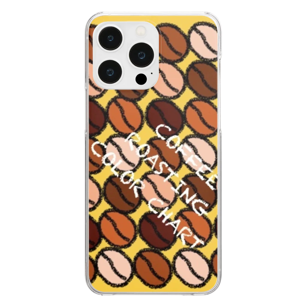 とんたんとかんたんのROASTING COLOR CHARTスマホケース Clear Smartphone Case