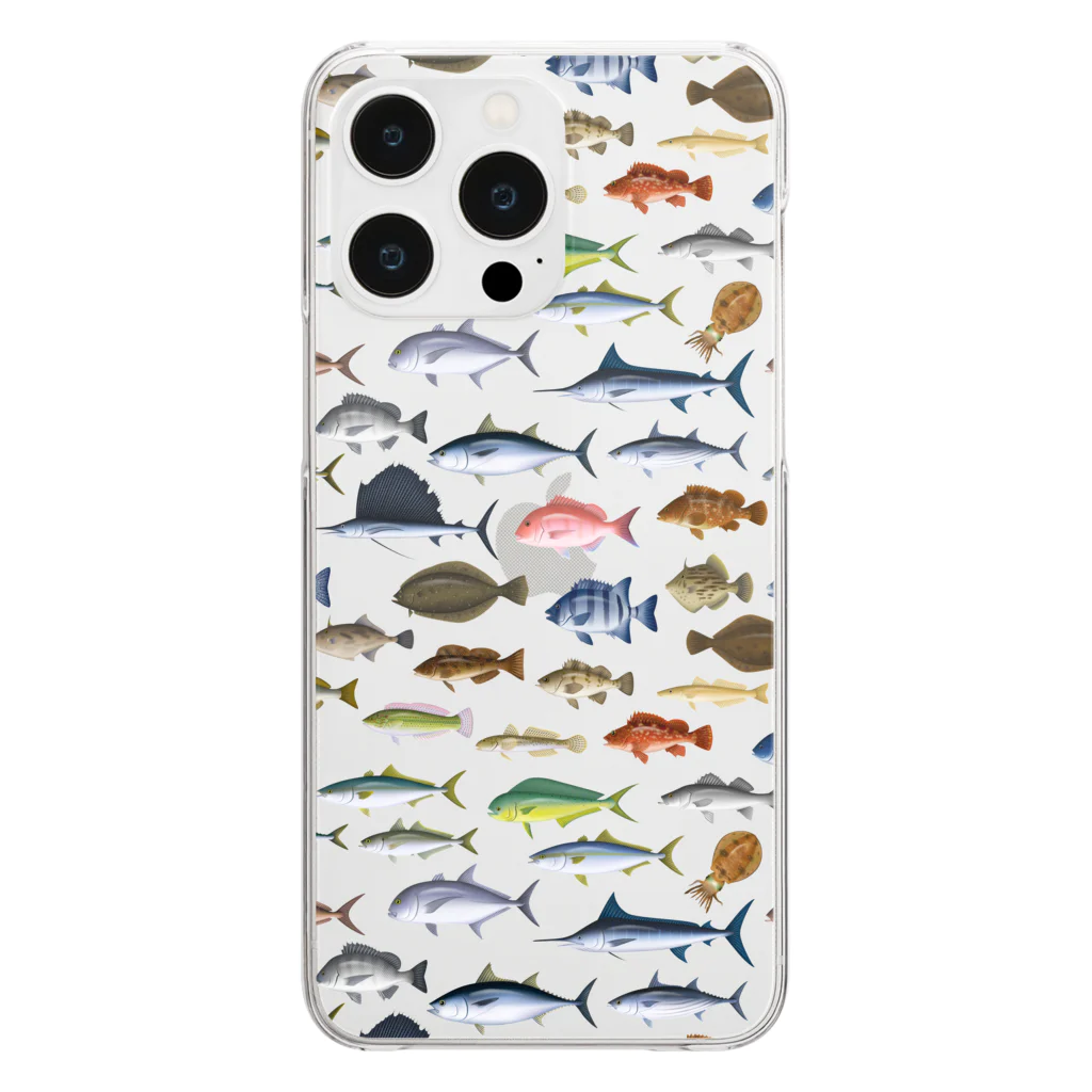 猫と釣り人のFISH_2FB_1 Clear Smartphone Case