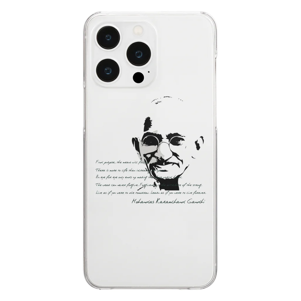 JOKERS FACTORYのGANDHI Clear Smartphone Case