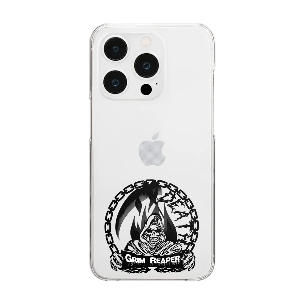 Ａ’ｚｗｏｒｋＳの死神(TRIBAL) Clear Smartphone Case