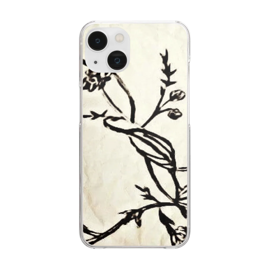 Anna’s galleryのAntique Japanesque Clear Smartphone Case