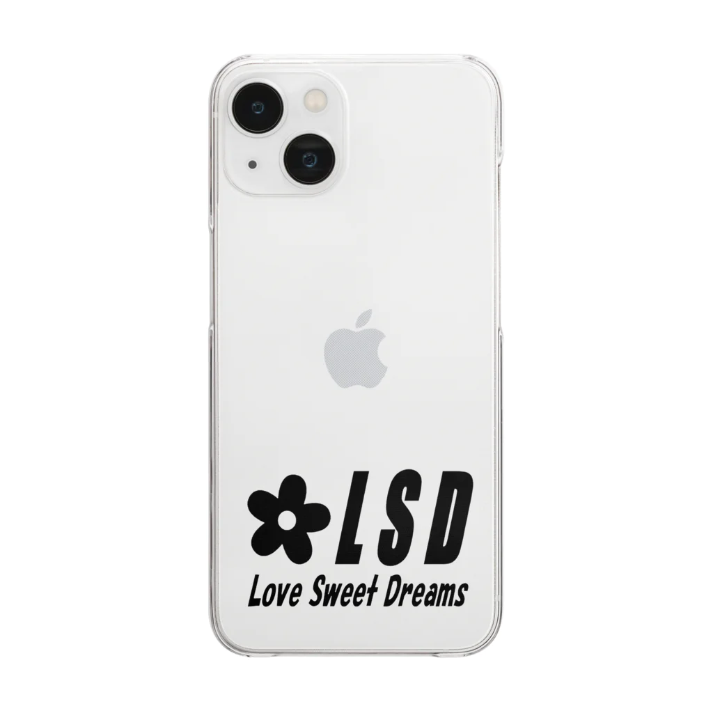 NOIR（ノアール）のLSDフルロゴ　黒 Clear Smartphone Case