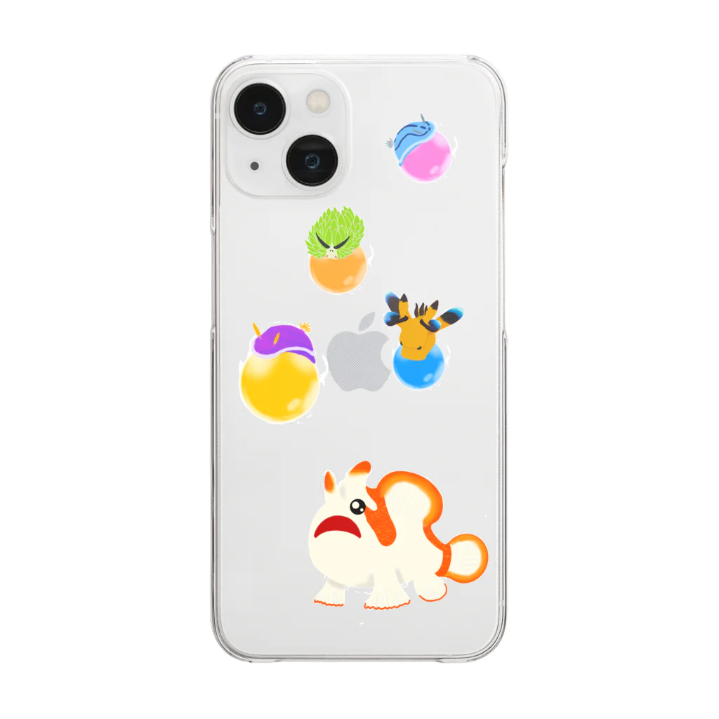 anzu_to_nekoのウミウシたち Clear Smartphone Case