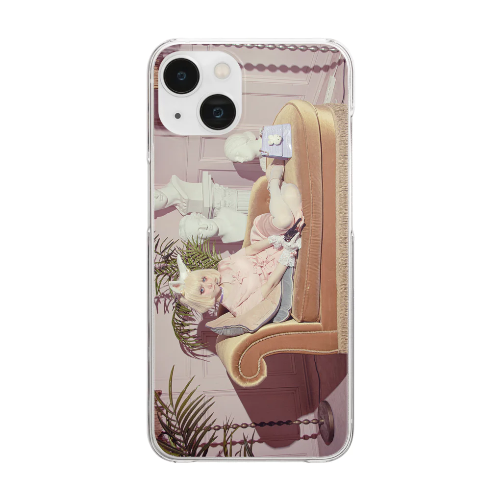 OMEME🪬のLady rabbit Clear Smartphone Case