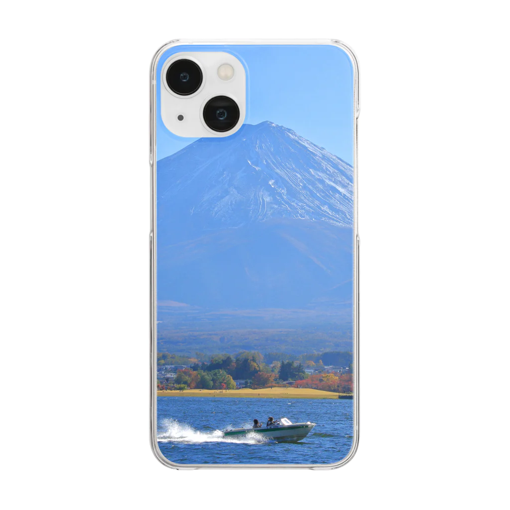 nokkccaの行楽日和 - The perfect day for boating - Clear Smartphone Case